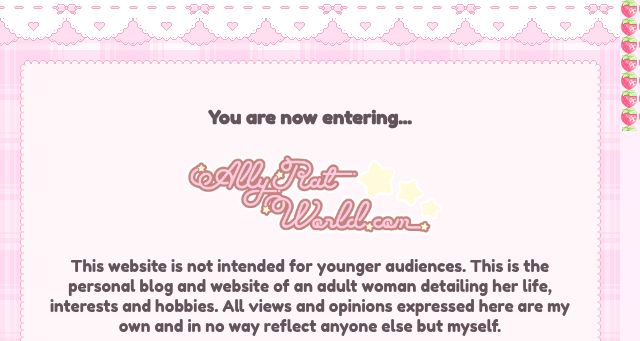 Screenshot of allyratworld.com