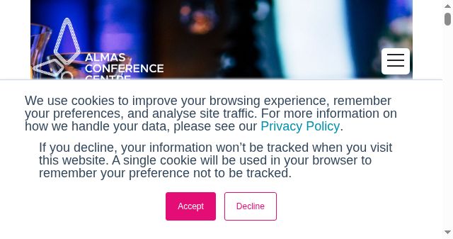 Screenshot of almasconference.ae