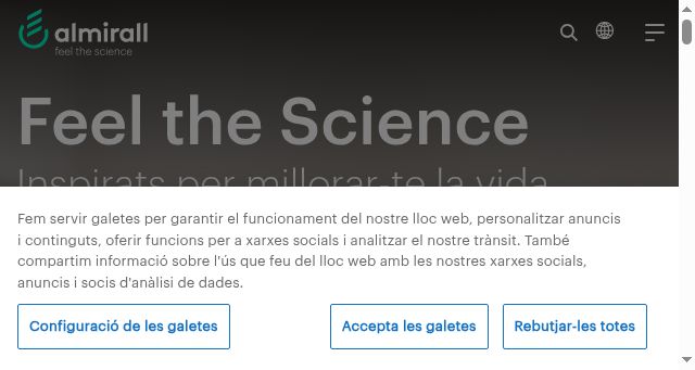 Screenshot of almirall.cat