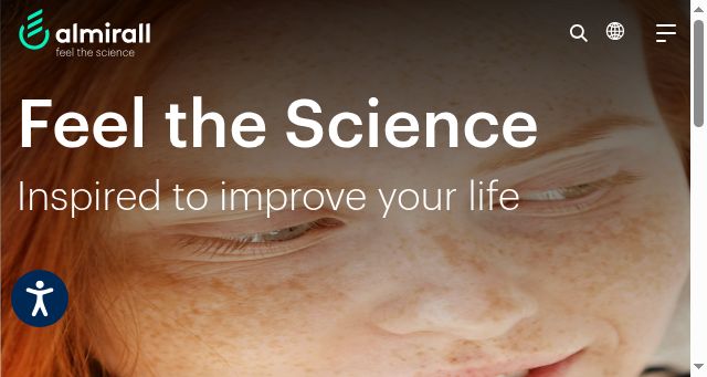 Screenshot of almirall.co.uk