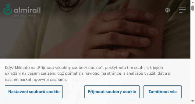 Screenshot of almirall.cz