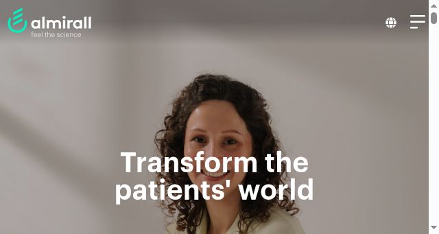 Screenshot of almirall.nl