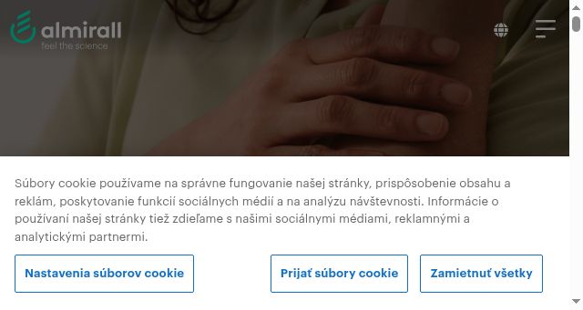 Screenshot of almirall.sk