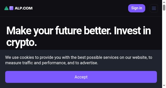 Screenshot of alp.com