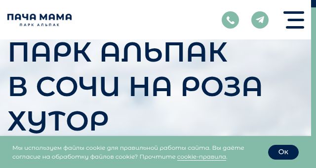 Screenshot of alpakasochi.ru