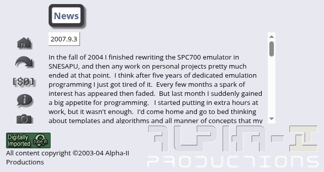 Screenshot of alpha-ii.com