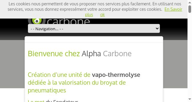 Screenshot of alphacarbone.com