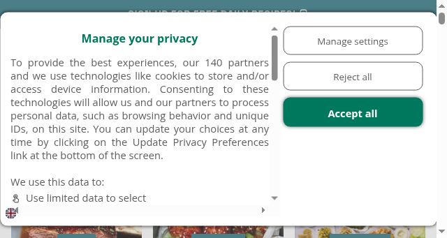Screenshot of alphafoodie.com