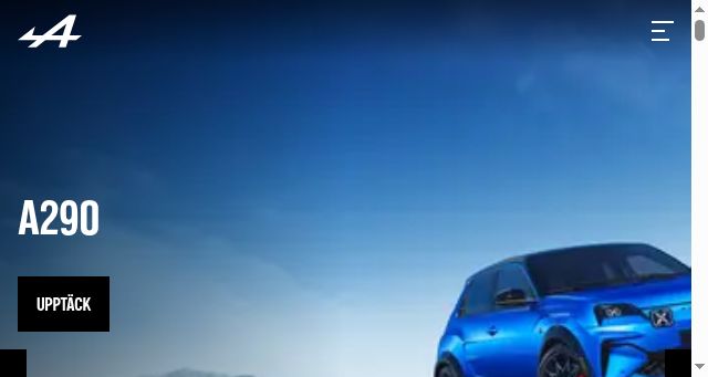 Screenshot of alpinecars.se