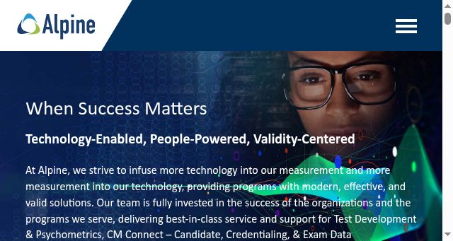 Screenshot of alpinetesting.com