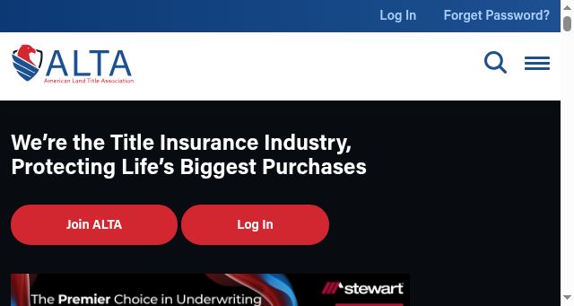 Screenshot of alta.org