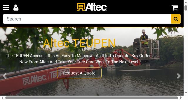 Screenshot of altec.com