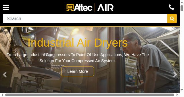 Screenshot of altecair.com