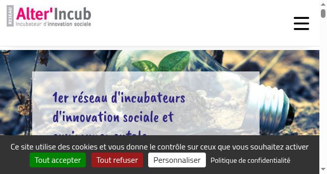 Screenshot of alterincub.coop