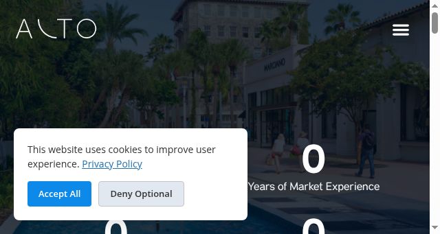 Screenshot of alto-investments.com