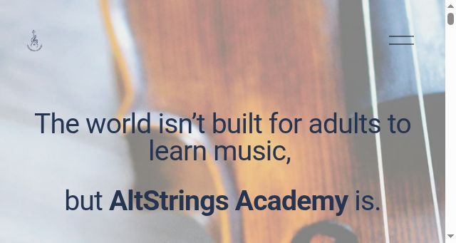Screenshot of altstringsacademy.com