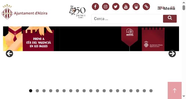 Screenshot of alzira.es