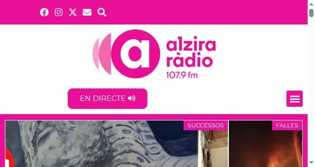 Screenshot of alziraradio.com