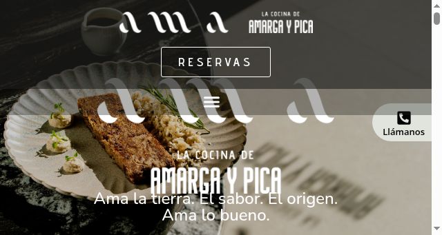 Screenshot of amarestaurante.com