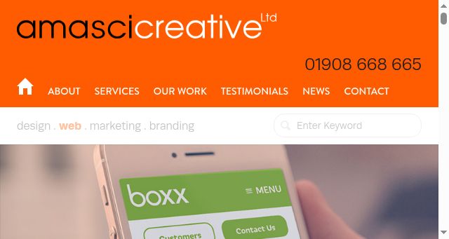 Screenshot of amasci.co.uk