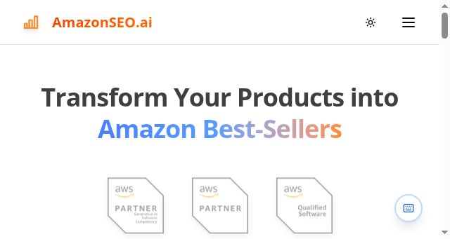 Screenshot of amazonseo.ai