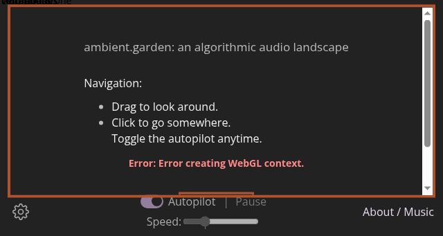Screenshot of ambient.garden