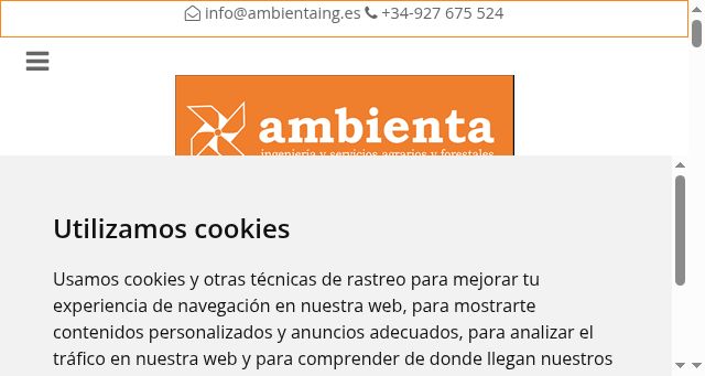Screenshot of ambientaing.es