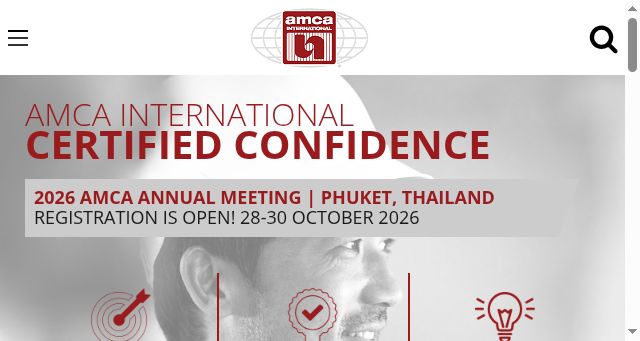 Screenshot of amca.org