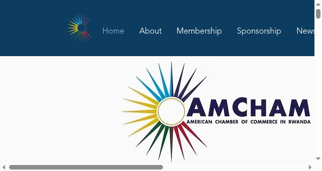 Screenshot of amchamrwanda.com