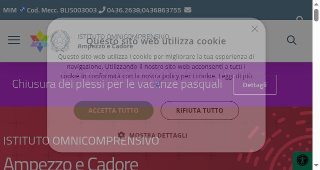 Screenshot of ameca.edu.it