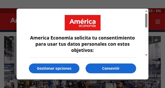 Screenshot of americaeconomia.com