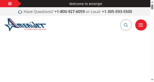 Screenshot of amerijet.com