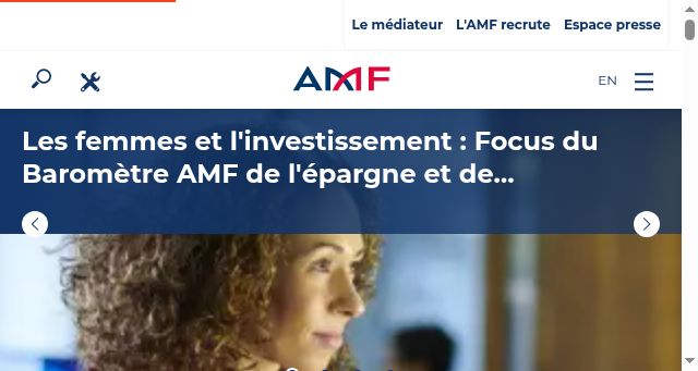 Screenshot of amf-france.org