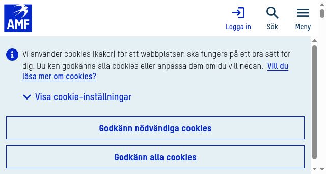 Screenshot of amf.se