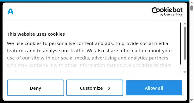 Screenshot of amiblu.com