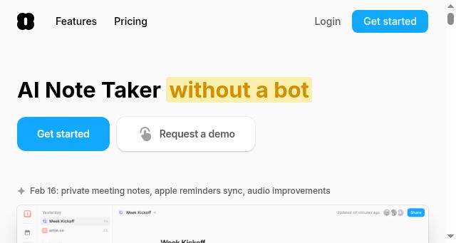 Screenshot of amie.so