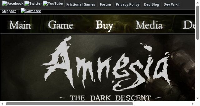 Screenshot of amnesiagame.com