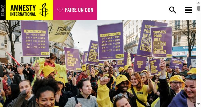Screenshot of amnesty.fr