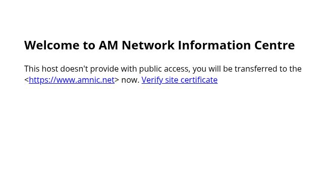 Screenshot of amnic.net
