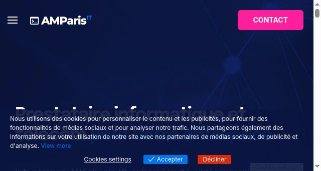 Screenshot of amparis-it.fr