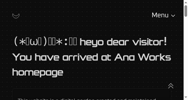 Screenshot of anaworks.online