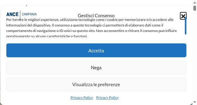 Screenshot of ancecampania.it