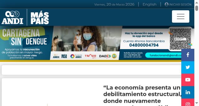 Screenshot of andi.com.co