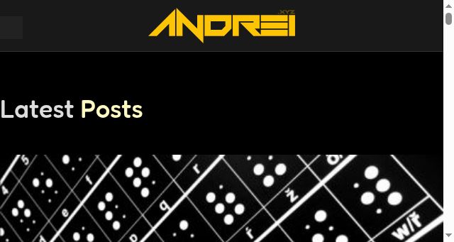 Screenshot of andrei.xyz