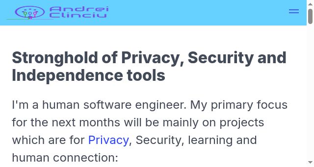 Screenshot of andreiclinciu.net