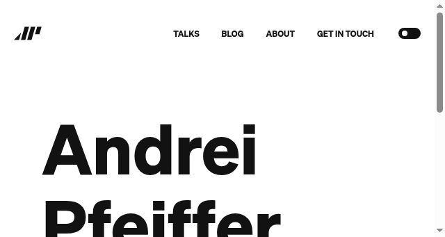 Screenshot of andreipfeiffer.dev