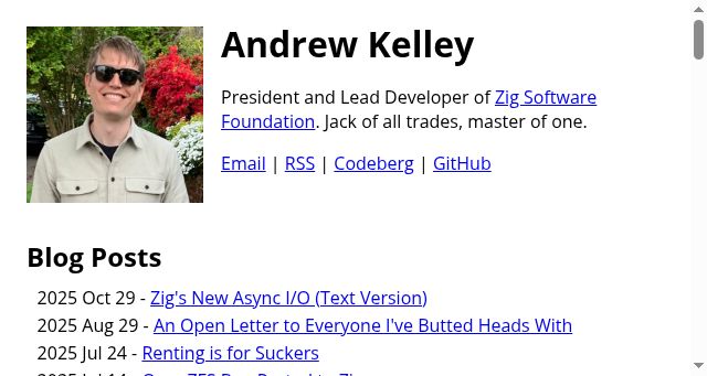 Screenshot of andrewkelley.me