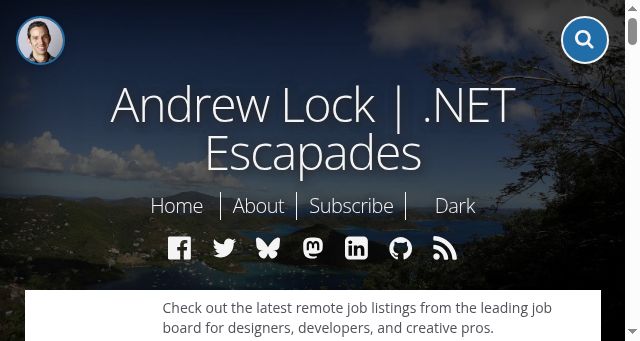 Screenshot of andrewlock.net