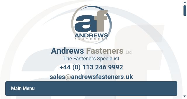 Screenshot of andrewsfasteners.uk