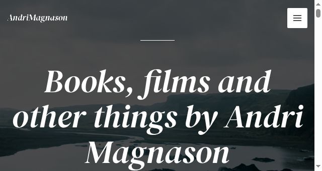 Screenshot of andrimagnason.com